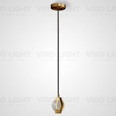 Светильник с хрустальными плафонами прозрачного цвета VIROLIGHT VL13710