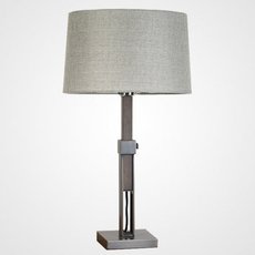 Настольная лампа с арматурой серого цвета, текстильными плафонами VIROLIGHT VL27160