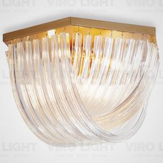 Светильник с арматурой золотого цвета, стеклянными плафонами VIROLIGHT VL21993