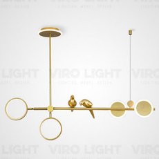 Светильник с плафонами золотого цвета VIROLIGHT VL21367