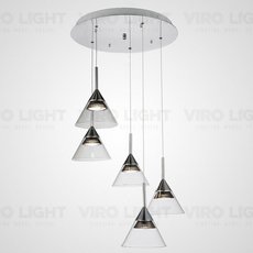 Светильник с плафонами прозрачного цвета VIROLIGHT VL26214