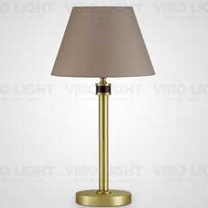 Настольная лампа с текстильными плафонами бежевого цвета VIROLIGHT VL27241
