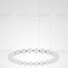 Светильник с стеклянными плафонами белого цвета VIROLIGHT VL20354
