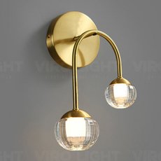 Бра с плафонами прозрачного цвета VIROLIGHT VL24952