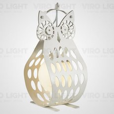 Настольная лампа с арматурой белого цвета, металлическими плафонами VIROLIGHT VL27281