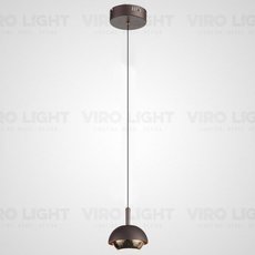 Светильник с арматурой коричневого цвета, металлическими плафонами VIROLIGHT VL15819