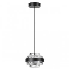 Светильник с арматурой чёрного цвета, плафонами прозрачного цвета Odeon Light 5031/6L