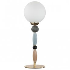 Настольная лампа с стеклянными плафонами белого цвета Odeon Light 5405/1T