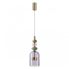 Светильник с арматурой бронзы цвета, стеклянными плафонами Odeon Light 5045/12LA