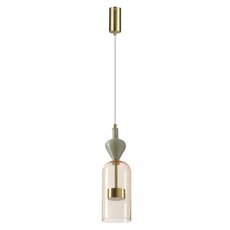 Светильник с арматурой бронзы цвета, плафонами янтарного цвета Odeon Light 5045/12LB