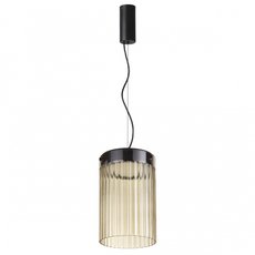 Светильник с арматурой чёрного цвета, плафонами янтарного цвета Odeon Light 5047/15L