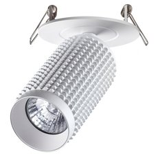 Точечный светильник с арматурой белого цвета, металлическими плафонами Novotech 370749