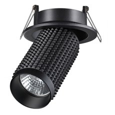 Точечный светильник с арматурой чёрного цвета, плафонами чёрного цвета Novotech 370745