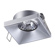 Точечный светильник с металлическими плафонами серебряного цвета Novotech 370743