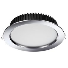 Точечный светильник с арматурой хрома цвета, плафонами белого цвета Novotech 358307