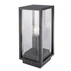 Светильник для уличного освещения с арматурой чёрного цвета, плафонами прозрачного цвета Mantra 6490
