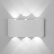 Светильник для уличного освещения с арматурой белого цвета, плафонами белого цвета Mantra 6541