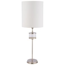 Настольная лампа с арматурой никеля цвета, плафонами белого цвета Kutek EMP-LN-1(N)