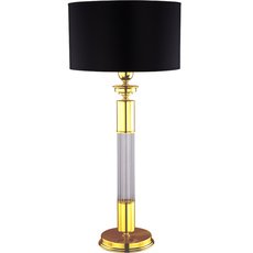 Настольная лампа с текстильными плафонами чёрного цвета Kutek VER-LG-1 (ZM)