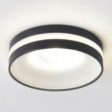 Точечный светильник с арматурой чёрного цвета, металлическими плафонами Omnilux OML-102719-06