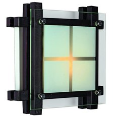 Настенно-потолочный светильник с стеклянными плафонами белого цвета Omnilux OML-40507-01