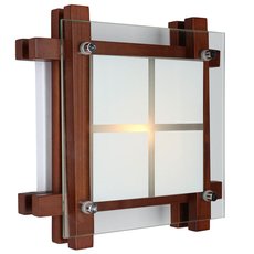Настенно-потолочный светильник с стеклянными плафонами белого цвета Omnilux OML-40527-01