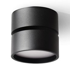 Точечный светильник с металлическими плафонами чёрного цвета Omnilux OML-101319-12