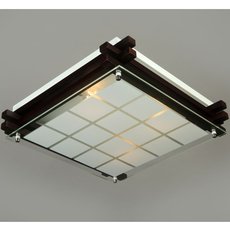 Настенно-потолочный светильник с стеклянными плафонами белого цвета Omnilux OML-40507-04