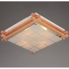 Настенно-потолочный светильник с стеклянными плафонами белого цвета Omnilux OML-40517-04