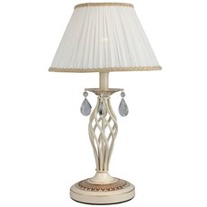 Настольная лампа с текстильными плафонами белого цвета Omnilux OML-60804-01
