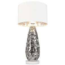 Настольная лампа с плафонами белого цвета Omnilux OML-19414-01