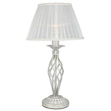 Настольная лампа с текстильными плафонами белого цвета Omnilux OML-79104-01