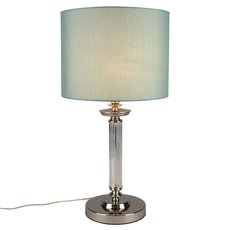 Настольная лампа с арматурой хрома цвета, текстильными плафонами Aployt APL.714.04.01
