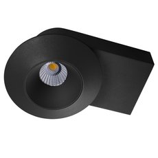 Точечный светильник с арматурой чёрного цвета, металлическими плафонами Lightstar 051217