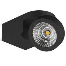 Точечный светильник с арматурой чёрного цвета, плафонами чёрного цвета Lightstar 055173