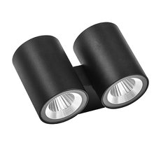 Светильник для уличного освещения с арматурой чёрного цвета, металлическими плафонами Lightstar 352674