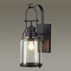 Светильник для уличного освещения с стеклянными плафонами прозрачного цвета Odeon Light 4835/1W