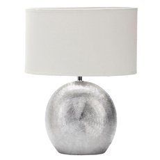 Настольная лампа с текстильными плафонами белого цвета Omnilux OML-82304-01
