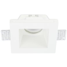 Точечный светильник с гипсовыми плафонами белого цвета Donolux DL270SQ1W