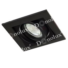 Точечный светильник с металлическими плафонами чёрного цвета Donolux DL20174SQ1B