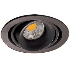 Точечный светильник с арматурой чёрного цвета, плафонами чёрного цвета Donolux DL18615/01WW-R Shiny black/Black