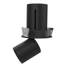 Точечный светильник с металлическими плафонами чёрного цвета Donolux DL20151R3W1B