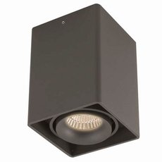 Точечный светильник с арматурой чёрного цвета, плафонами чёрного цвета Donolux DL18611/01WW-SQ Shiny black
