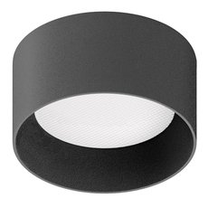 Точечный светильник с металлическими плафонами чёрного цвета Donolux DL20126R10W1B