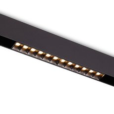 Шинная система с металлическими плафонами чёрного цвета Donolux DL20291TW12BTuya