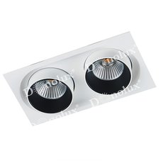 Точечный светильник с арматурой белого цвета, металлическими плафонами Donolux DL20151SQ15W2W
