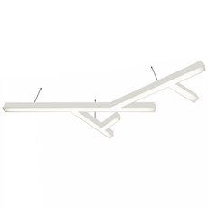 Светильник с арматурой белого цвета, пластиковыми плафонами Donolux DL18516S071W115