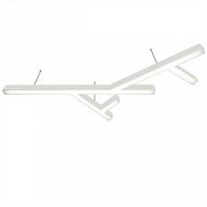 Светильник с арматурой белого цвета, пластиковыми плафонами Donolux DL18516S072W115