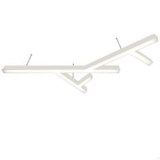 Светильник с пластиковыми плафонами белого цвета Donolux DL18516S072W173