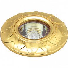 Точечный светильник с арматурой золотого цвета, плафонами золотого цвета Escada 221028
